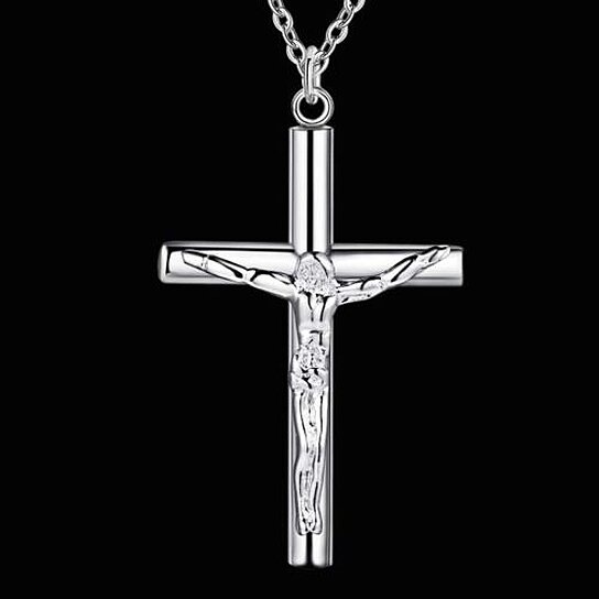 Buy Italian Sterling Silver Jesus Cross 