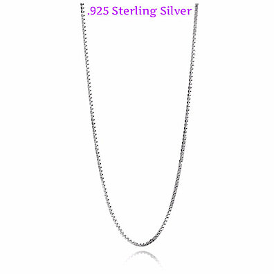 Solid Sterling Silver Box Chain .925 Solid Sterling Silver Chain .925 Sterling Silver 