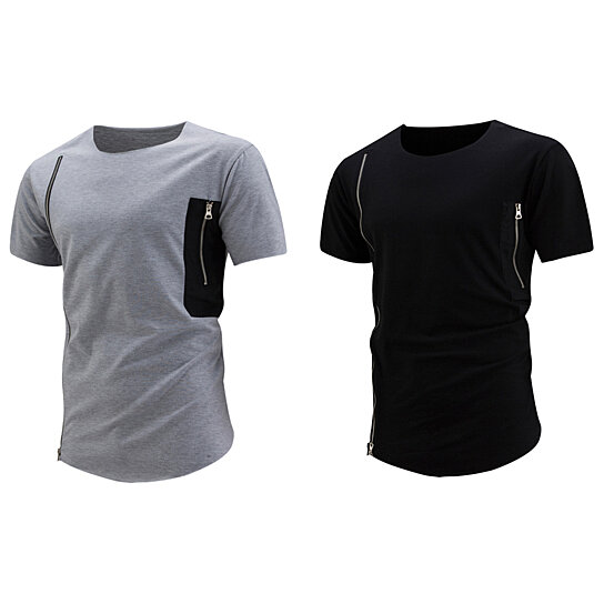 Download Buy Men's Summer Short Sleeve T-Shirt Fashion Double ...