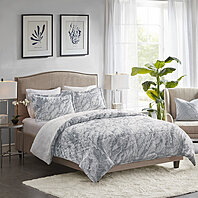 Madison Park Polyester Marble Fur Comforter Set MP10-6570