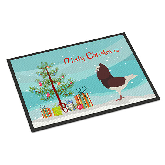 Carolines TreasuresCapuchin Red Pigeon Christmas Doormat 24 x 36 Multicolor 