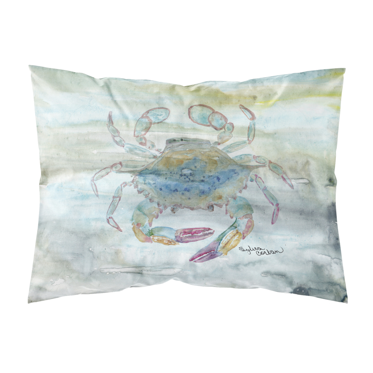 Multicolor Carolines Treasures 8915PILLOWCASE Wine Crab Shrimp and Oysters Moisture Wicking Fabric Standard Pillowcase Standard
