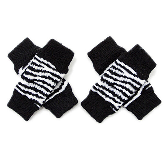 New Dog Leg Warmer Socks Winter socks Zebra Print Socks Pets Supplies G 