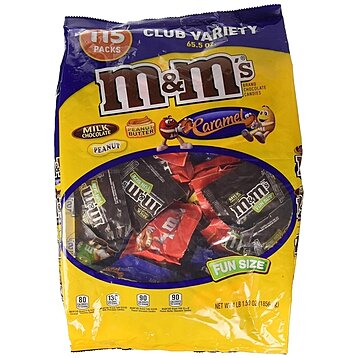 M&M Count in Fun Size Packages