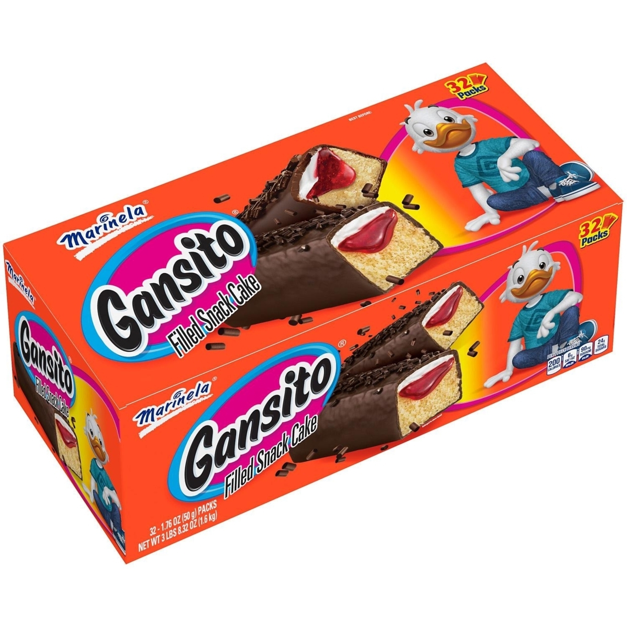 Buy Marinela Gansito Snack Cakes (1.76oz / 32pk) By Cheapees Store On ...