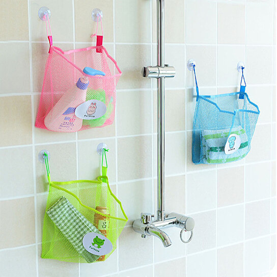 Buy Bathroom Organizer Net Baby Bath Time Tidy Storage Toy ...