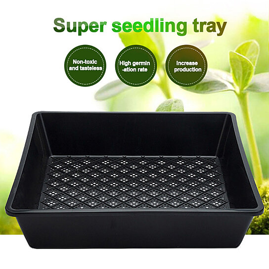 Durable Plant Seedling Starting Tray Nursery Pot Seeding Box Storage Container 
