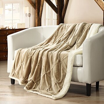 3-Piece Sherpa Flannel Micromink Comforter Set Ultra-Soft