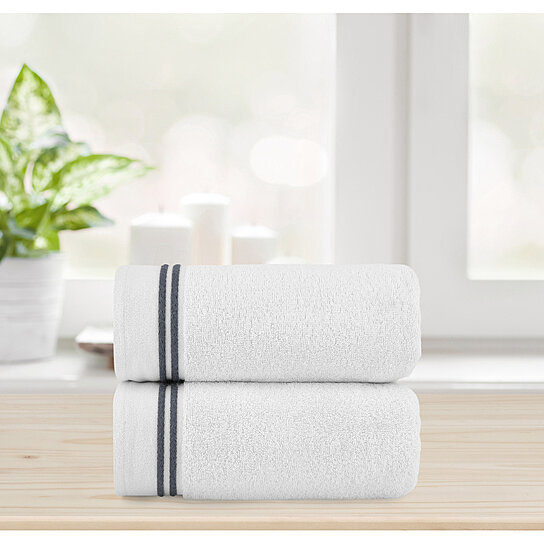 Chic Home Luxurious 2-Piece 100% Pure Turkish Cotton Bath Sheet Towels, 34  x68 , Jacquard, 2pcs - Foods Co.