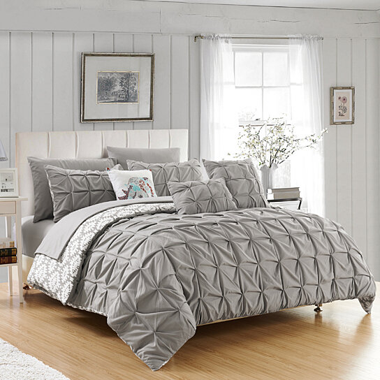 Buy Rahab 10 Or 8 Piece Reversible Comforter Set Complete Bed In A Bag Pintuck Pleated And Aztec Inspired By Lux Bed Llc On Dot Bo