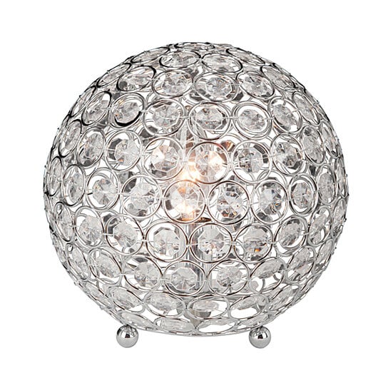 Buy Elegant Designs Crystal Ball Sequin Table Lamp ...