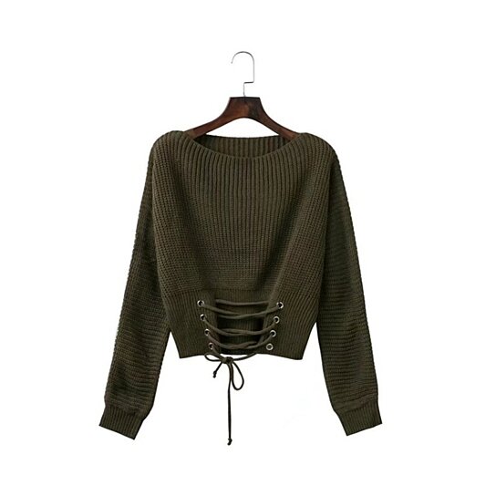 Buy Tied Rope Waist Sweater by Costmoons on OpenSky