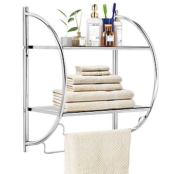 2-Tiered Shower Caddy - White, Bathroom Organization