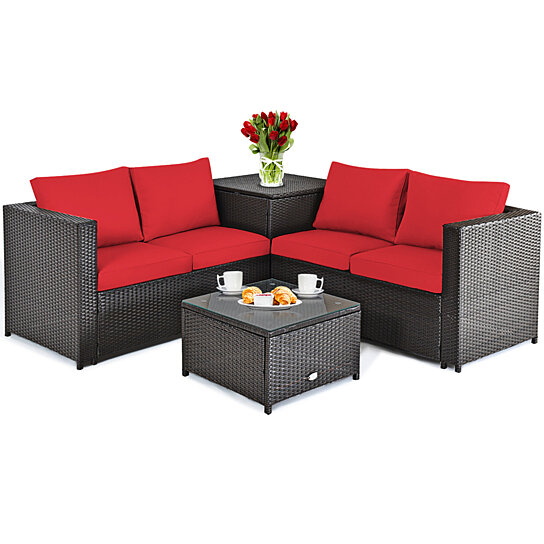 patio loveseat with storage