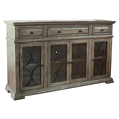 Crafters and Weavers Mission Turner Sideboard with 3 Drawers and 2 Doors MC-A Michaels Cherry