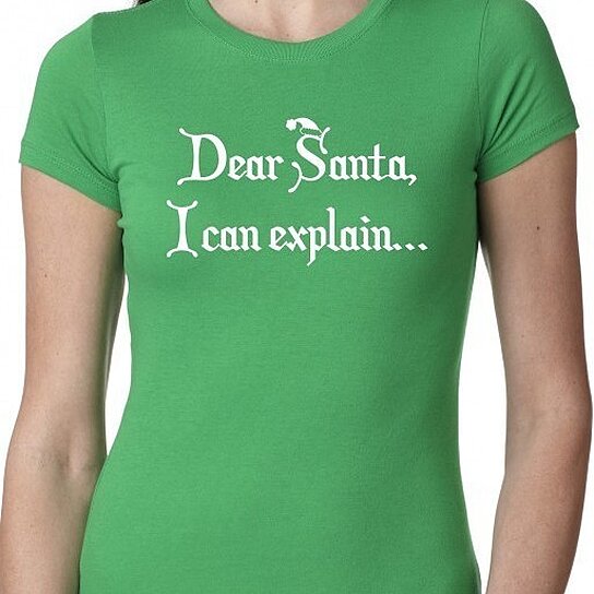 deer santa shirt