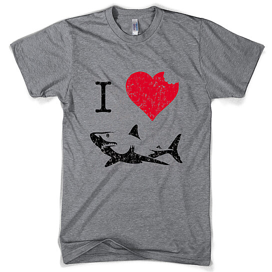 white shark shirt