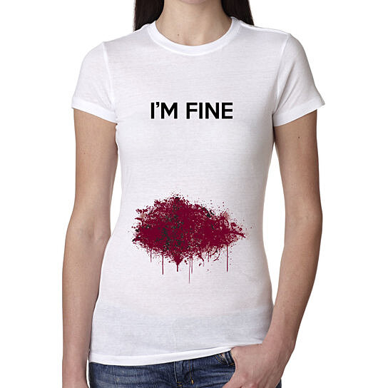 im fine shirt blood