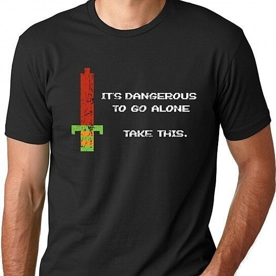 it's dangerous to go alone shirt