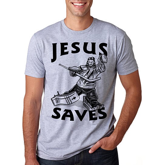 jesus saves shirt hockey