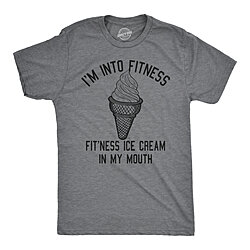 Mens Fitness Ice Cream In My Mouth Tshirt Funny Sweets Workout Desert Tee