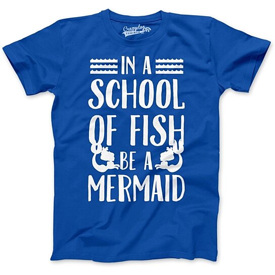 Buy School of Fish Mermaid T-Shirt by CrazyDogTshirts on OpenSky
