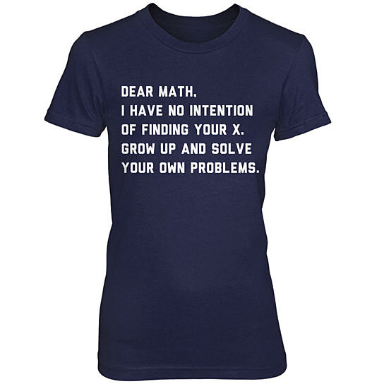 Buy Solve Your Own Problems Math Shirt by Crazy Dog Tshirts on OpenSky