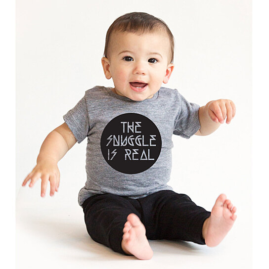 Buy The Snuggle Is Real Infant Tee by CrazyDogTshirts on OpenSky