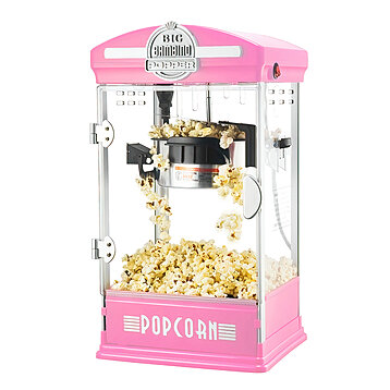 Buy Counter Top Retro Style 4 Ounce Home Big Pink Popcorn Machine