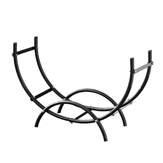 Buy Earth Worth Firewood 3 Foot Curved Log Rack 3 Ft Black Indoor