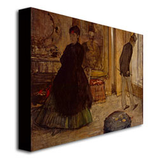 Buy Edgar Degas 'Interior with Two Figures' Canvas Art 18 x 24 by ...