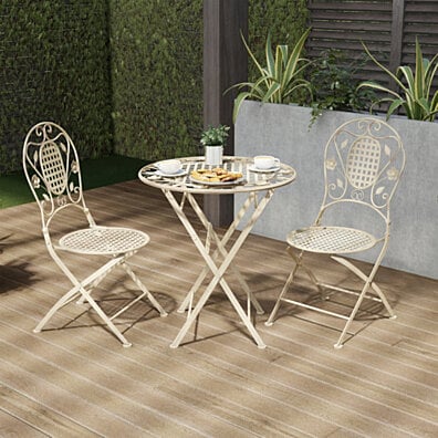 Yard Kitchen Dining Table Set with Two Stools for Living Room HOTYARD 3-Piece Patio Bar Set 