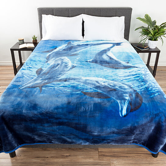 Coral Warm Fuzzy High-Grade Crystal Velvet Soft Blankets Microfiber Thick Blanket for Home Sofa Bed Wamika Mermaid Fish Ocean Blanket 60 x 90 in 