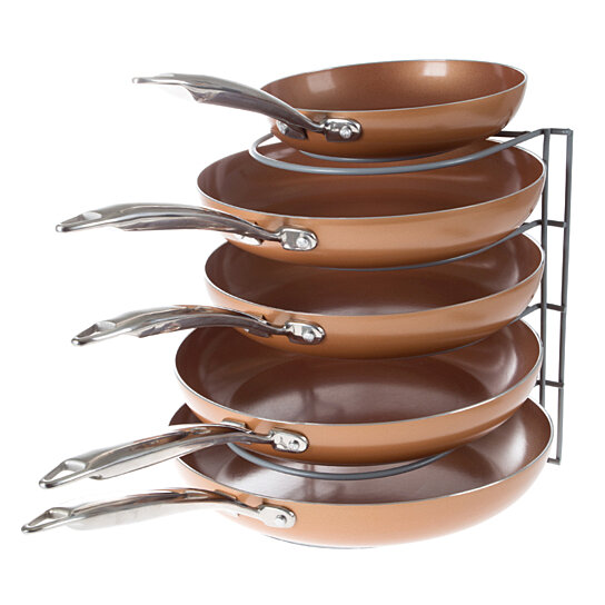 Buy Kitchen Cabinet Pot Pan And Lid Organizer And Holder Iron