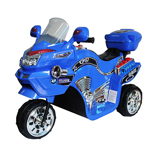 Lil' Rider FX 3 Wheel Motorcycle Battery Powered Bike - Blue Ride on Toy 2 - 4 Yrs Toddlers