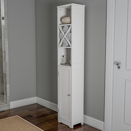 Buy Linen Tower 67 In Tall Bathroom Or Laundry Room Storage
