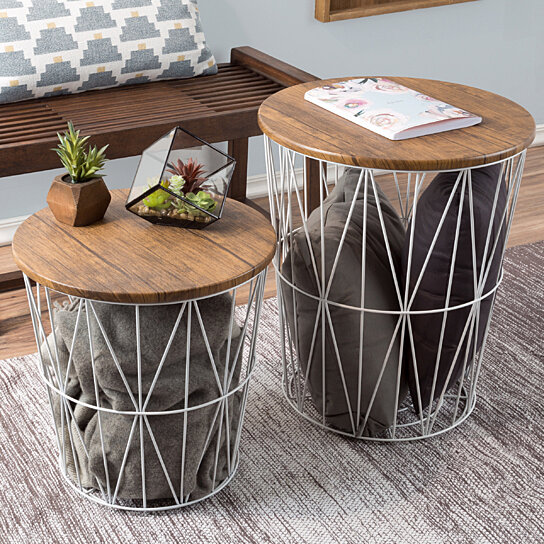 Coffee Table With Storage Baskets : 20 Best Ideas of Coffee Table With Wicker Basket Storage / Yaheetech grade e1 coffee table with storage compartment