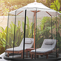 Buy Patio Umbrella Cover Bug Mosquito Screen For 9 10 Or 11 Ft Umbrellas Zippered Weighted Netting By Destination Home On Dot Bo