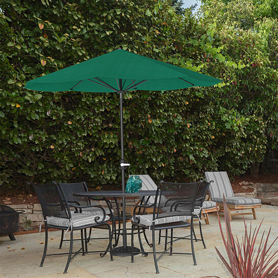 Buy Patio Umbrella Outdoor Shade With Easy Crank Table Umbrella For Deck Poolside Hunter Green By Destination Home On Dot Bo