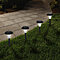 Pure Garden Solar Powered Black Accent Lights - Set of 8