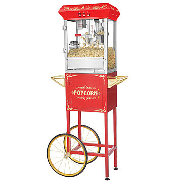 Buy Red Full Foundation Popcorn Popper Machine Maker with Cart and 8 Ounce  Kettle by Destination Home on Dot & Bo
