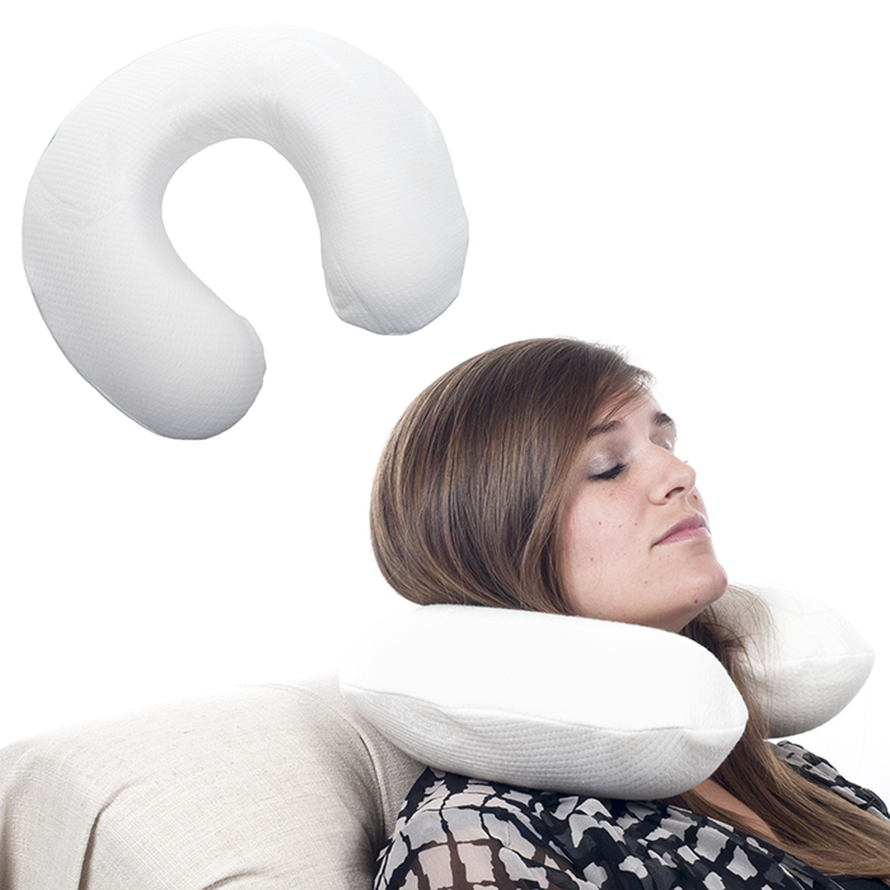 Remedy Plush Memory Foam Travel Pillow