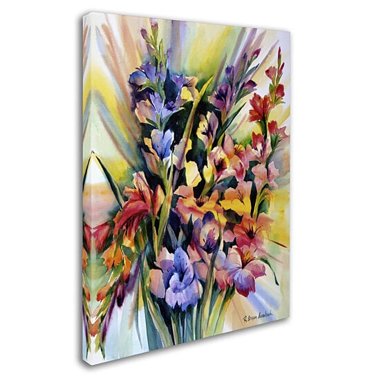 Buy Rita Auerbach 'Glad Bursts' Canvas Wall Art 35 x 47 Inches by ...