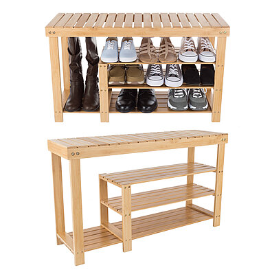 Buy 5-Tier Bamboo Shoe Rack FreeStanding Shoe Shelf Entryway Shoe Storage  Organizer by Gymax on Dot & Bo