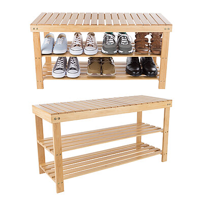 Buy 5-Tier Bamboo Shoe Rack FreeStanding Shoe Shelf Entryway Shoe Storage  Organizer by Gymax on Dot & Bo