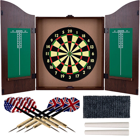 dartboard cabinet set