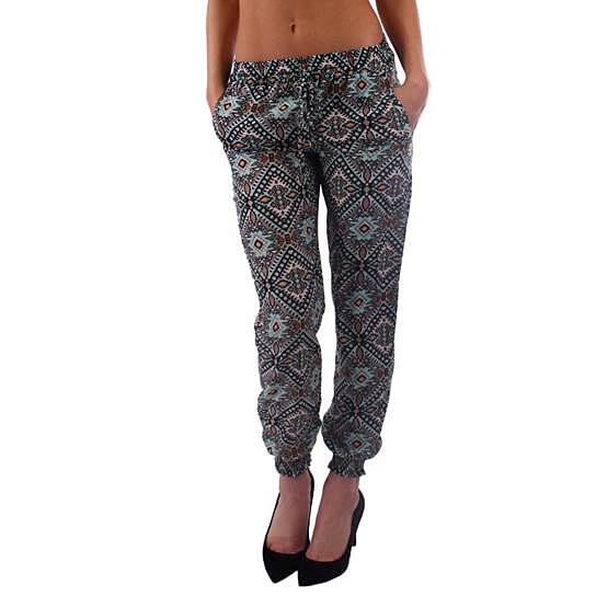 Buy Multi Color Aztec Print Harem Pants by Dinamit Jeans NYC on OpenSky