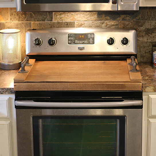 wood stove top covers for counter space