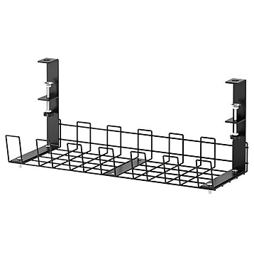 Under Desk Cable Management Tray, Clamp Mounted Desk Cable Organizers for Wire  Management, Desk Cord Management Rack for Home Office 