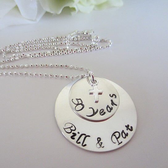 Buy 50th Anniversary  Necklace  25th Anniversary  Necklace  